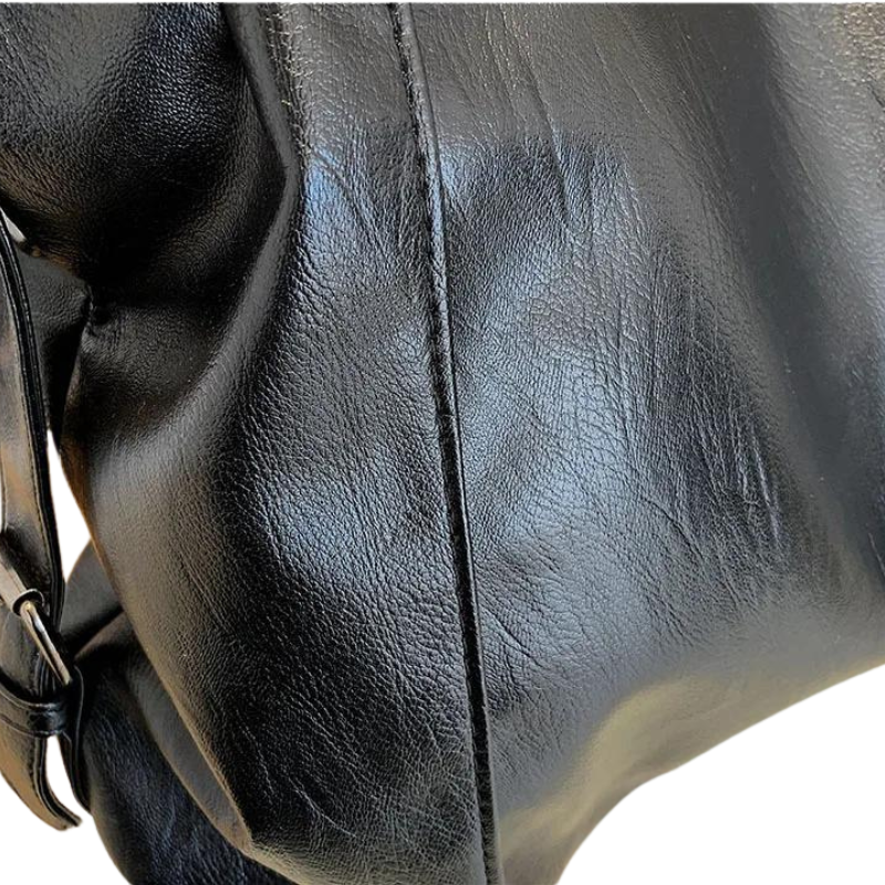 Women's Faux Leather Handbag with Compartments – School Bag