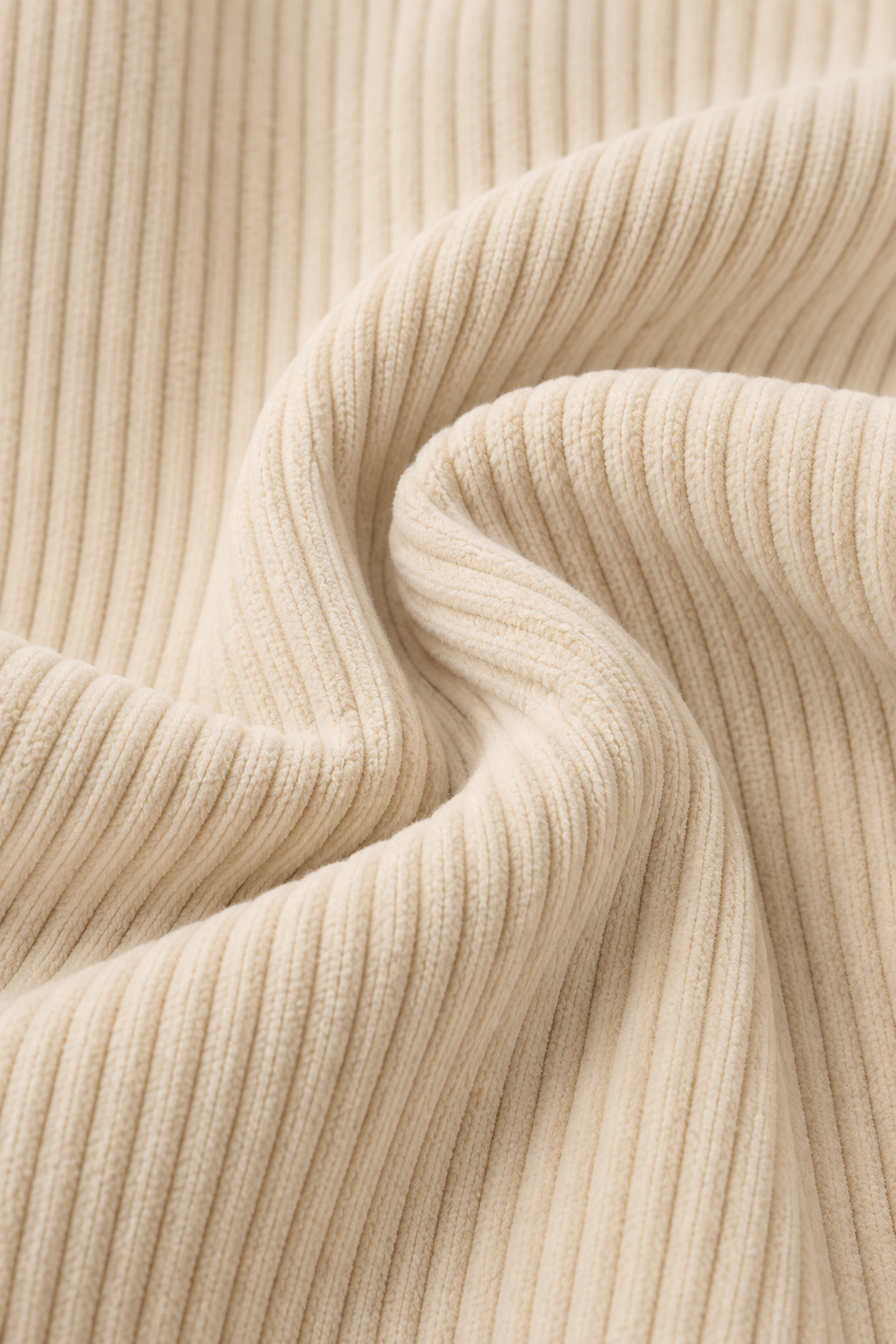 Women's Corduroy-Look Jacket – Oversized Hooded Buttoned