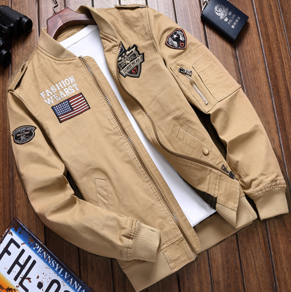Men's Military Jacket – Utility Style Mid-Season