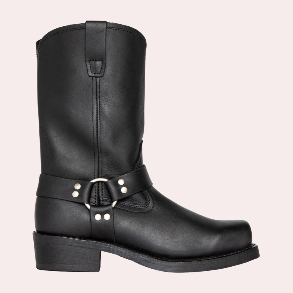 Men's Western Boots – Cowboy Boots Aged-Leather Look Rodeo Style