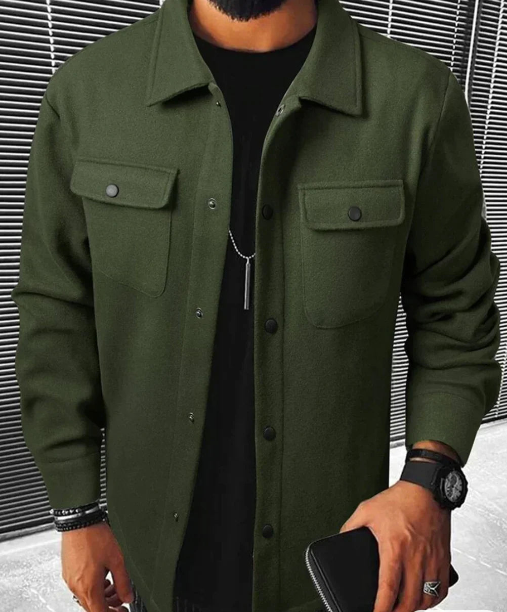 Men's Oversized Shirt – Long-Sleeve Overshirt