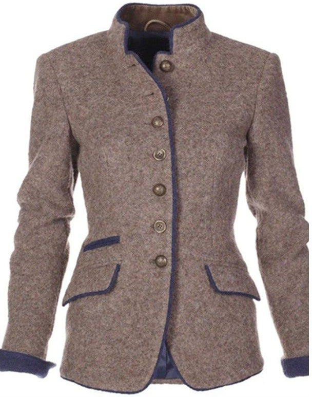 Women's Long Jacket – Plain Long Blazer Long Sleeves