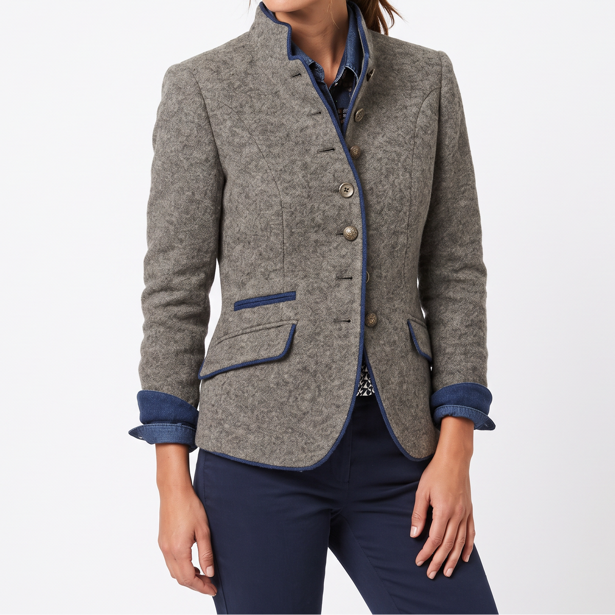 Women's Long Jacket – Plain Long Blazer Autumn Winter