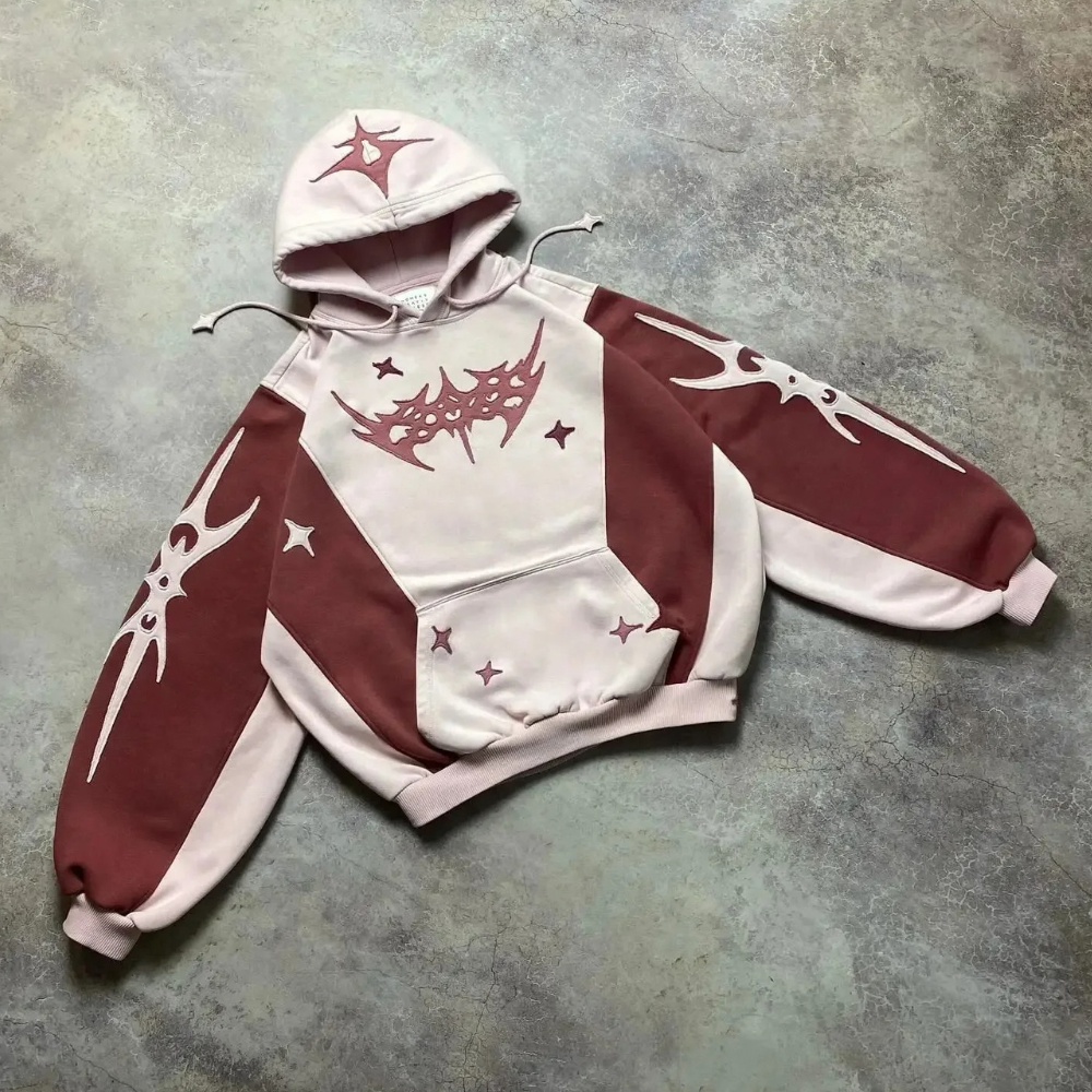 Women's Oversized Vintage Star Hoodie – Washed Hoodie
