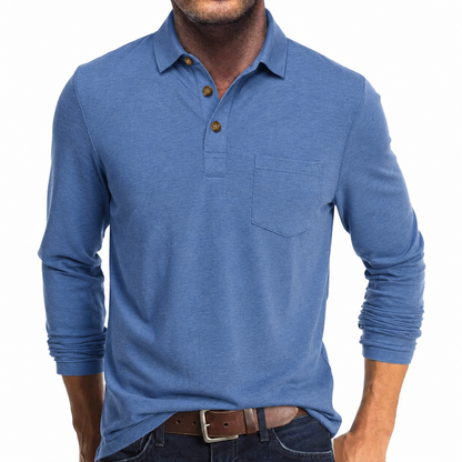 Men's Long-Sleeve Polo – Autumn Winter