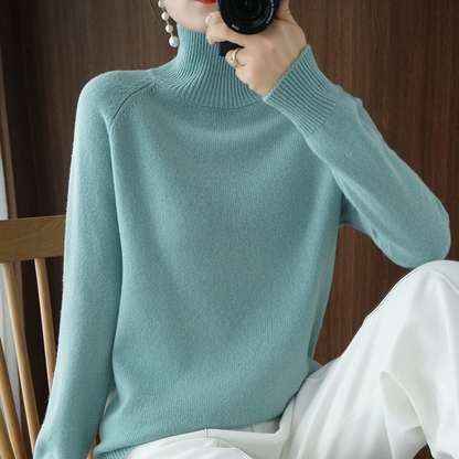 Women's Roll-Neck Jumper – Comfortable Autumn Winter
