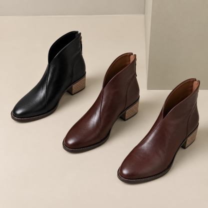 Women's Low-Heel Ankle Boots – Large Sizes Available