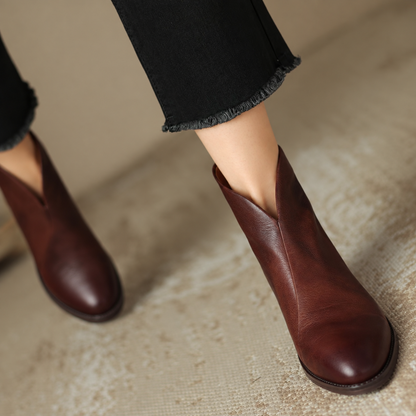 Women's Low-Heel Ankle Boots – Large Sizes Available