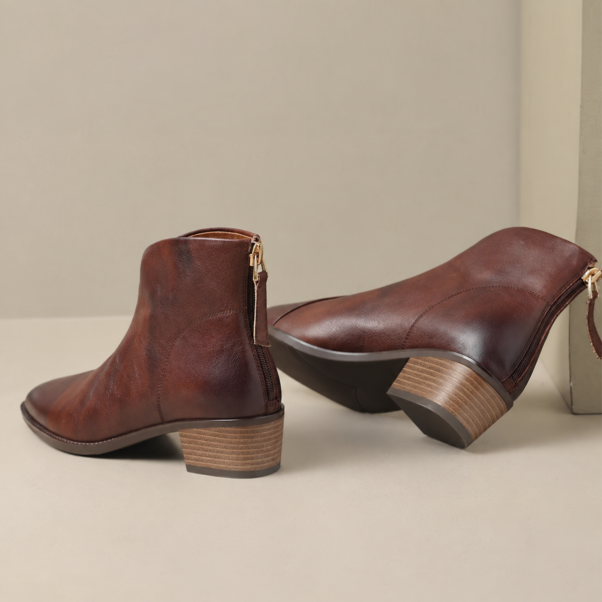 Women's Low-Heel Ankle Boots – Large Sizes Available