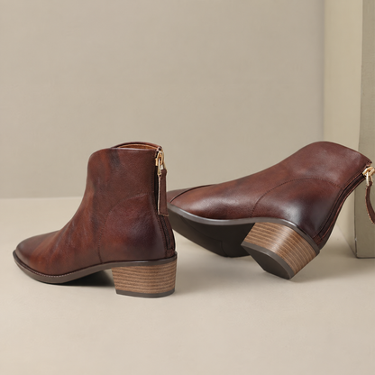 Women's Low-Heel Ankle Boots – Large Sizes Available