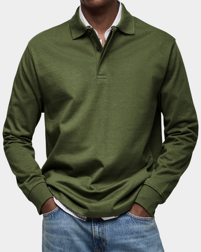 Men's Long-Sleeve Polo – Classic Fit