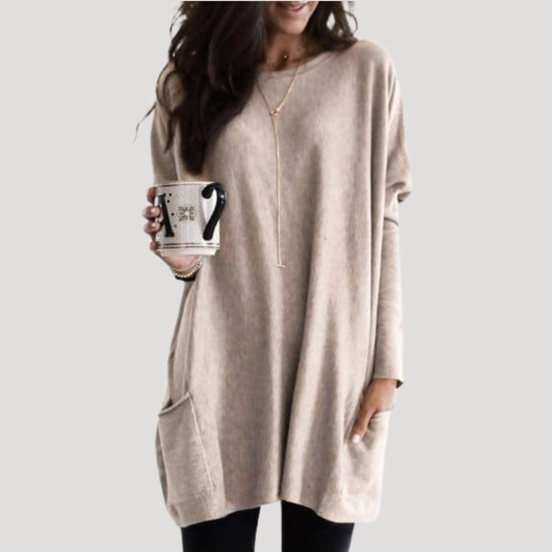 Women's Long Jumper – Relaxed Fit Autumn Winter