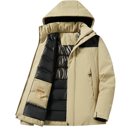 Women's Ski Jacket – Hooded Puffer with Pockets