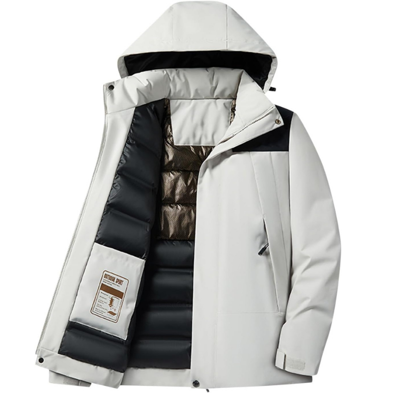 Women's Ski Jacket – Hooded Puffer with Pockets