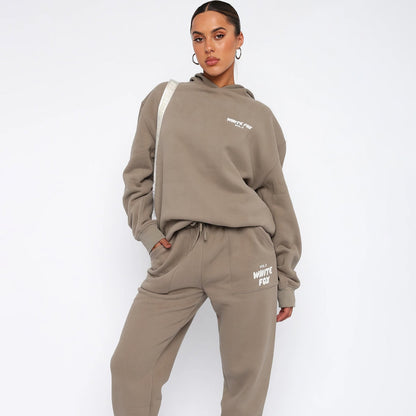 Women's Hoodie & Jogger Set – Two-Piece Tracksuit