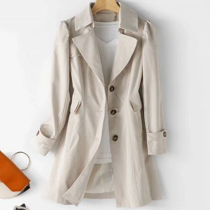 Women's Belted Trench – Classic Waterproof Mid-Season