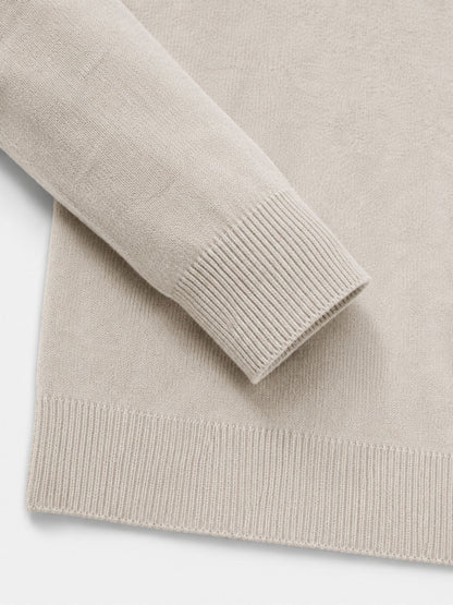 Men's Zip-Collar Sweater – Fitted Cut Autumn Winter