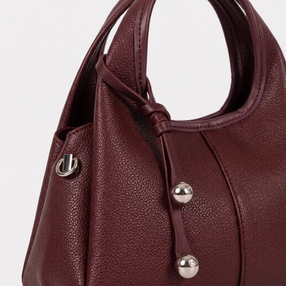 Women's Small Round Pebbled Handbag – Crossbody Bag