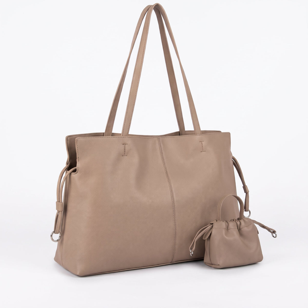 Women's Soft Tote Bag with Pouch – Large Tote Bag