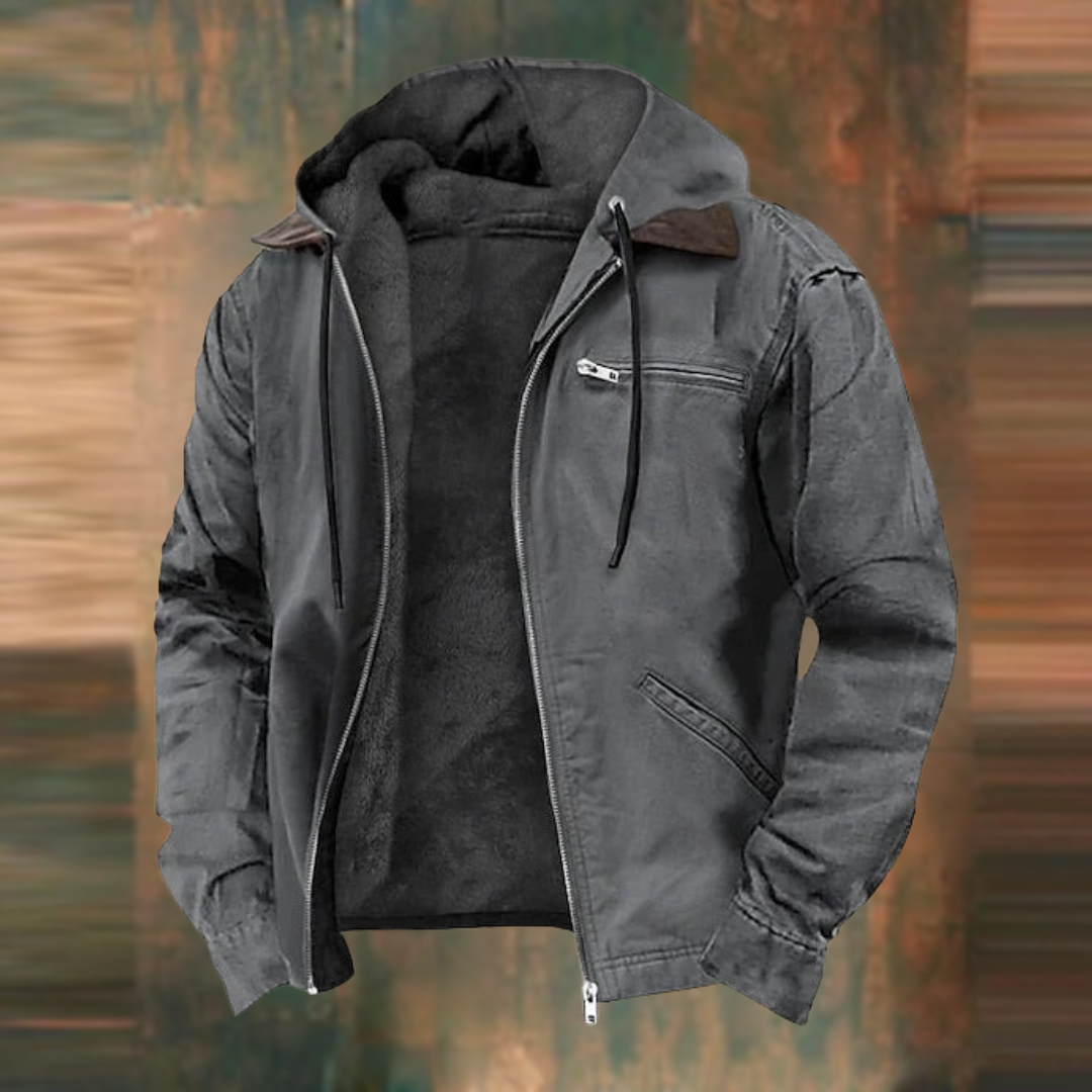 Men's Faux-Leather Jacket – Autumn Winter
