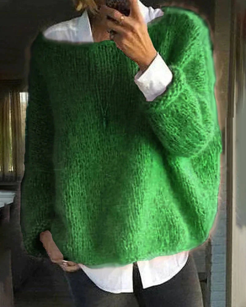 Women's Soft Knit Crew Neck Jumper – Fitted Winter Jumper