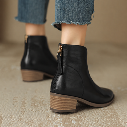 Women's Low-Heel Ankle Boots – Large Sizes Available