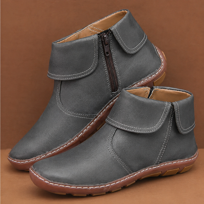 Women's Vintage Ankle Boots – With or without Zip