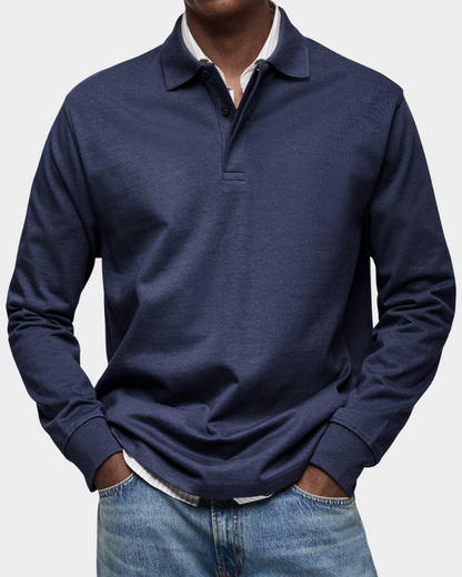 Men's Long-Sleeve Polo – Classic Fit