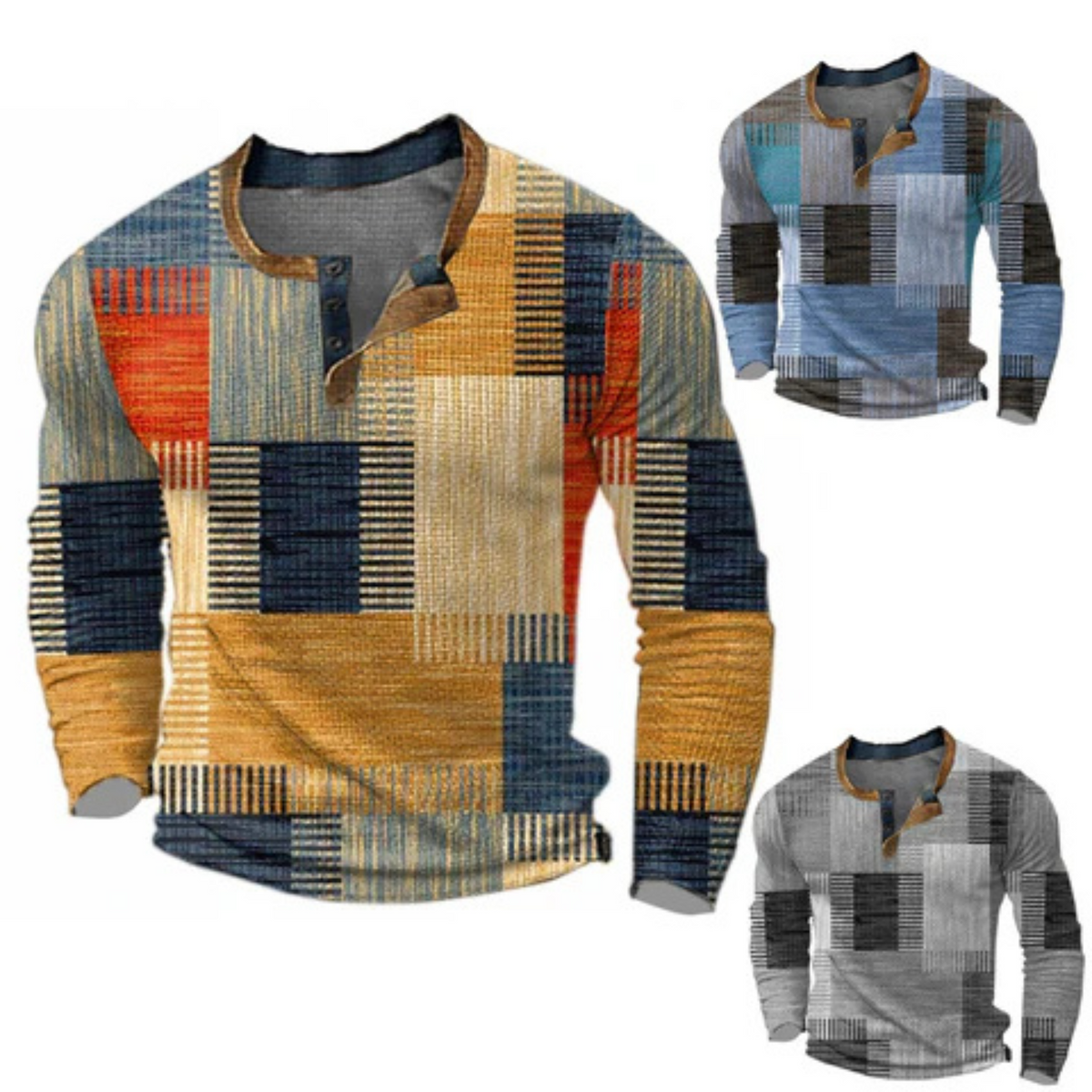 Men's Textured-Knit Jumper – Autumn Winter