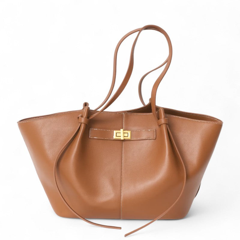 Women's Large Handbag in Faux Leather – Work & School Tote Bag