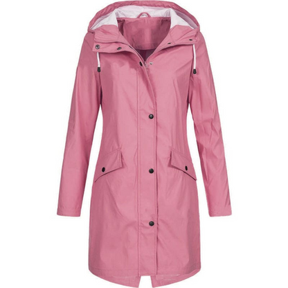 Women's Raincoat – Practical Hooded Rain Coat