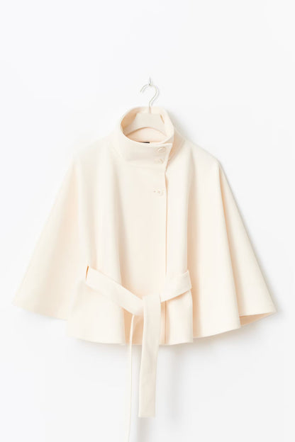 Women's Winter Coat – Wool-Look with Collar