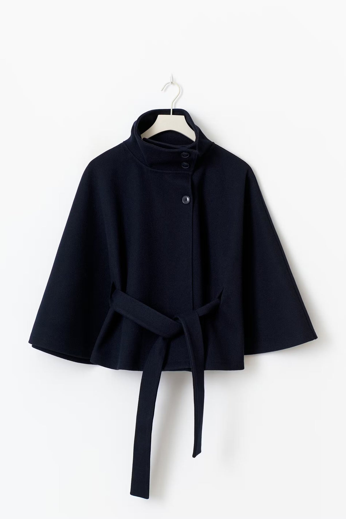 Women's Winter Coat – Wool-Look with Collar