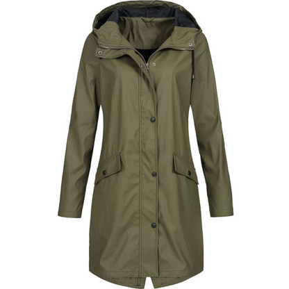 Women's Raincoat – Practical Hooded Rain Coat
