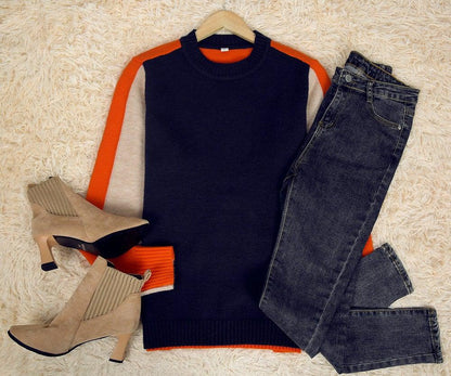 Women's Striped Jumper – Fitted
