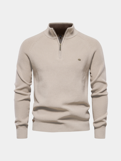 Men's Trucker Jumper – Half-Zip Collar Winter