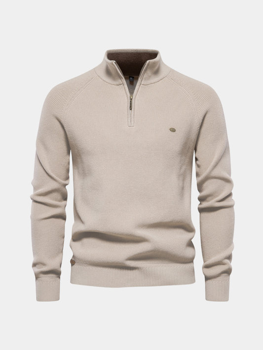 Men's Trucker Jumper – Half-Zip Collar Winter