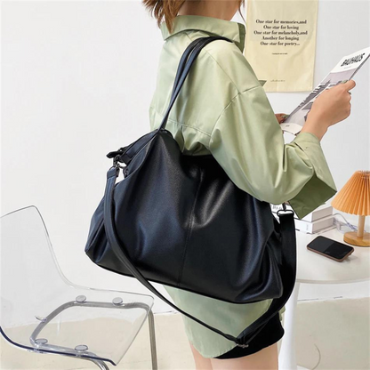 Women's Soft Faux Leather Handbag – Everyday School Bag