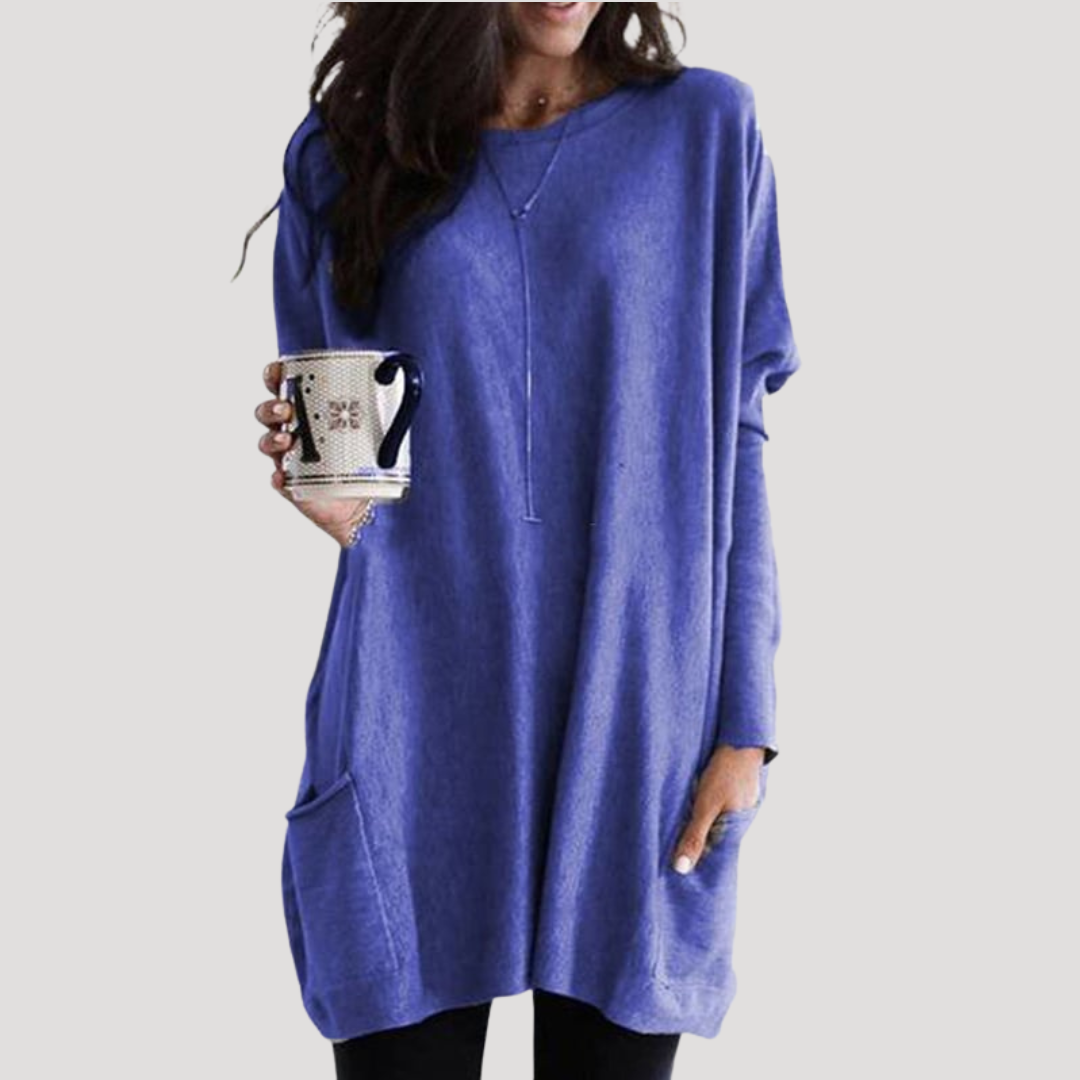 Women's Long Jumper – Relaxed Fit Autumn Winter