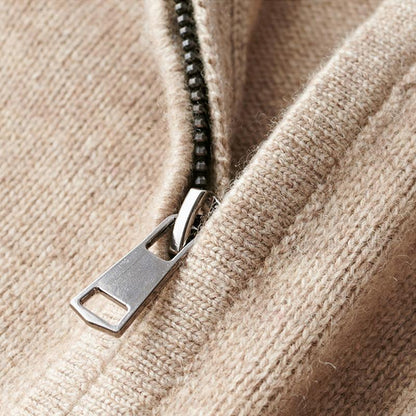 Men's Trucker Jumper – Half-Zip Stand Collar
