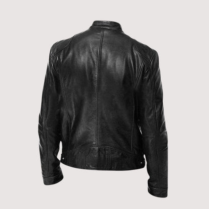 Men's Leather-Look Jacket – Weather-Resistant