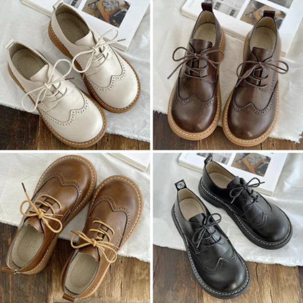 Women's Derby Shoes – Square Toe Wide Fit