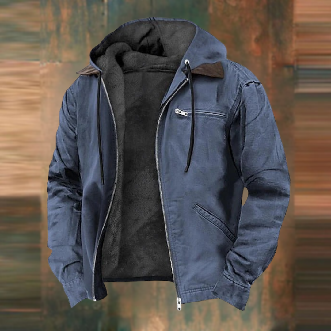 Men's Faux-Leather Jacket – Autumn Winter