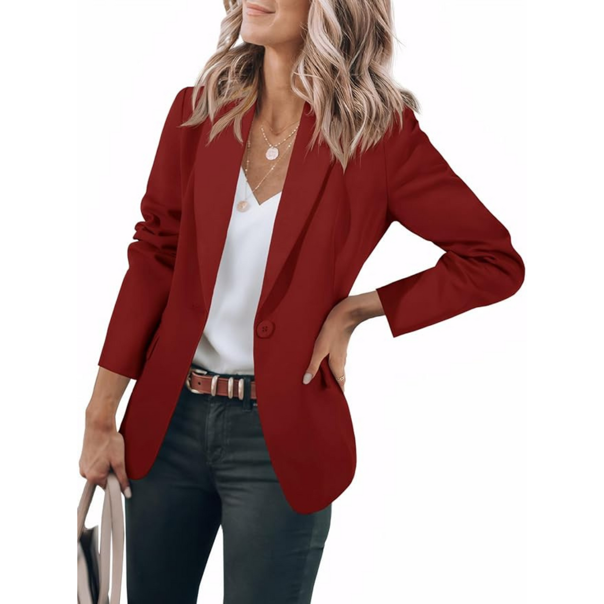 Women's Casual Blazer – Flowing Cut