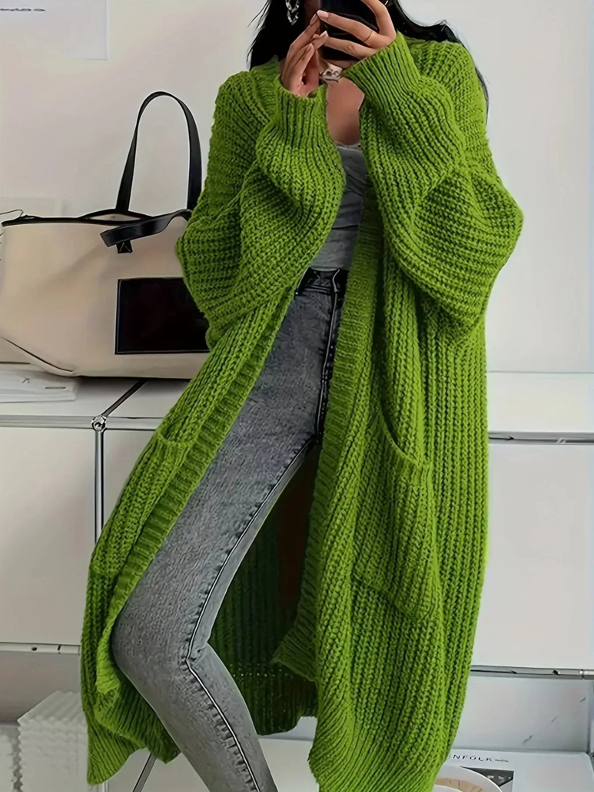 Women's Oversized Cardigan – Comfortable Loose