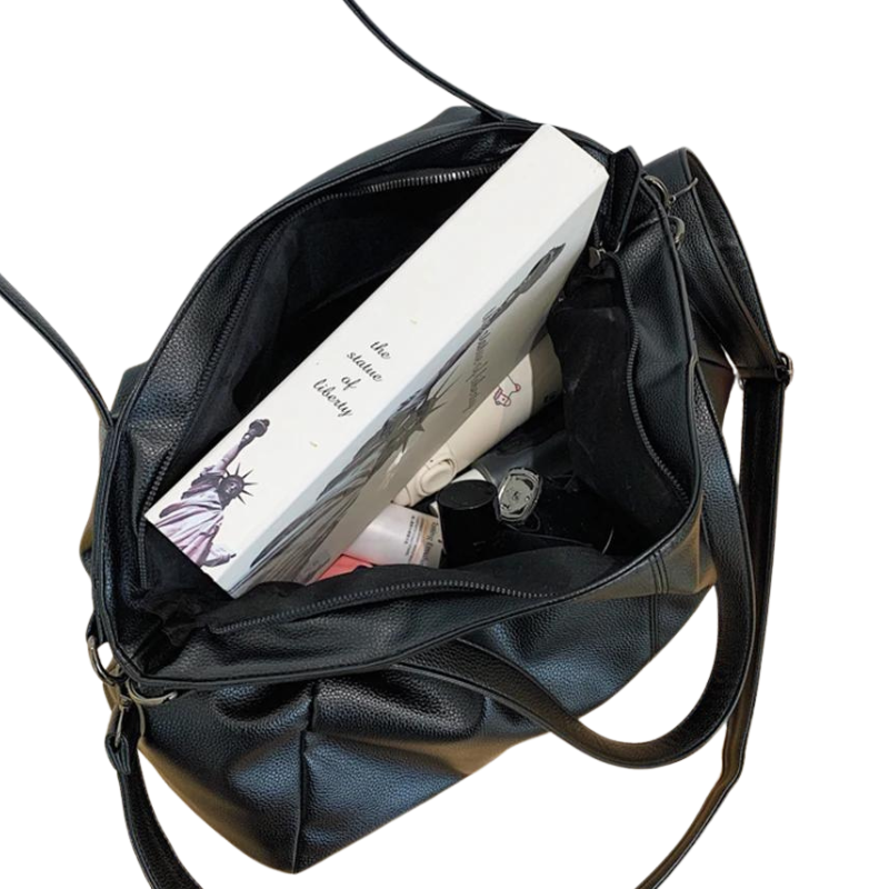Women's Soft Faux Leather Handbag – Everyday School Bag