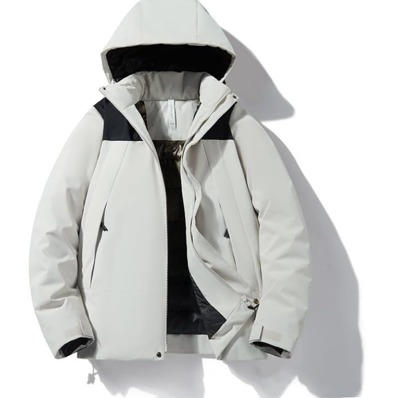 Women's Ski Jacket – Hooded Puffer with Pockets