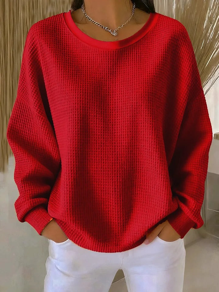 Women's Comfortable Jumper – Relaxed Fit Autumn Winter