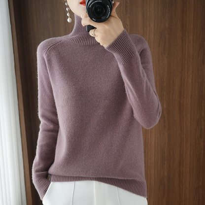 Women's Roll-Neck Jumper – Comfortable Autumn Winter