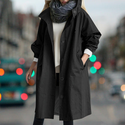 Women's Hooded Raincoat – Plus Sizes